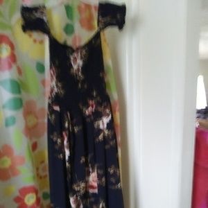 Floral off the shoulder dress